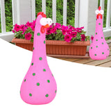 Chicken Statue Long Neck Microlandschaft Hand Crafted Resin Animal Garden Statues for Garden Yard Art DecorationPink