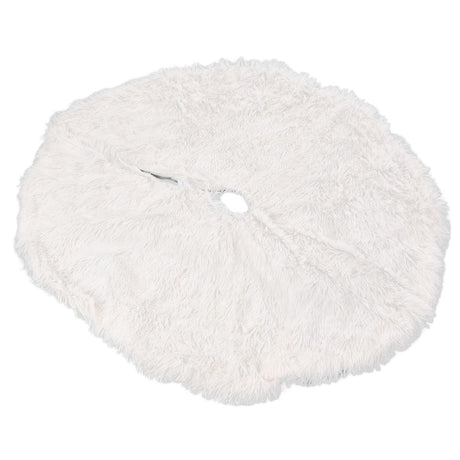 White Christmas Tree Skirts Sophisticated Dense Environmentally Friendly Plush Luxury ChristmasTree SkirtL