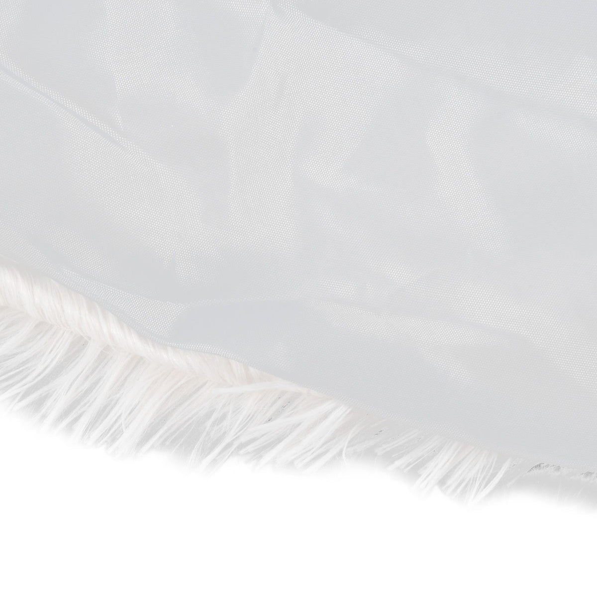 White Christmas Tree Skirts Sophisticated Dense Environmentally Friendly Plush Luxury ChristmasTree SkirtL