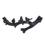 Decorative Hook Black Bird Branch Shape Three Dimensional Wall Mounted Home Decoration AccessoriesSmall (29.5cm)
