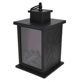 Fireplace Lantern LED Portable Hanging Handle Simulation Decoration Survival Kit Warm Light