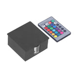 RGB Remote Control Wall Lamp 3W LED Modern Decorative Light for Living Room Hotel Villa KTV