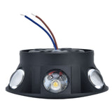 LED Wall Light Mini Mushroom Interior Aluminum 6 Sided Luminous Decorative Wall Lamp for Home Hotel Halls
