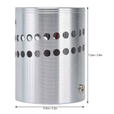 LED Aluminum Spiral Hole Wall Light Corrosion Resistance 3W Dimmable Spiral Lamp for Porch Living RoomBlue