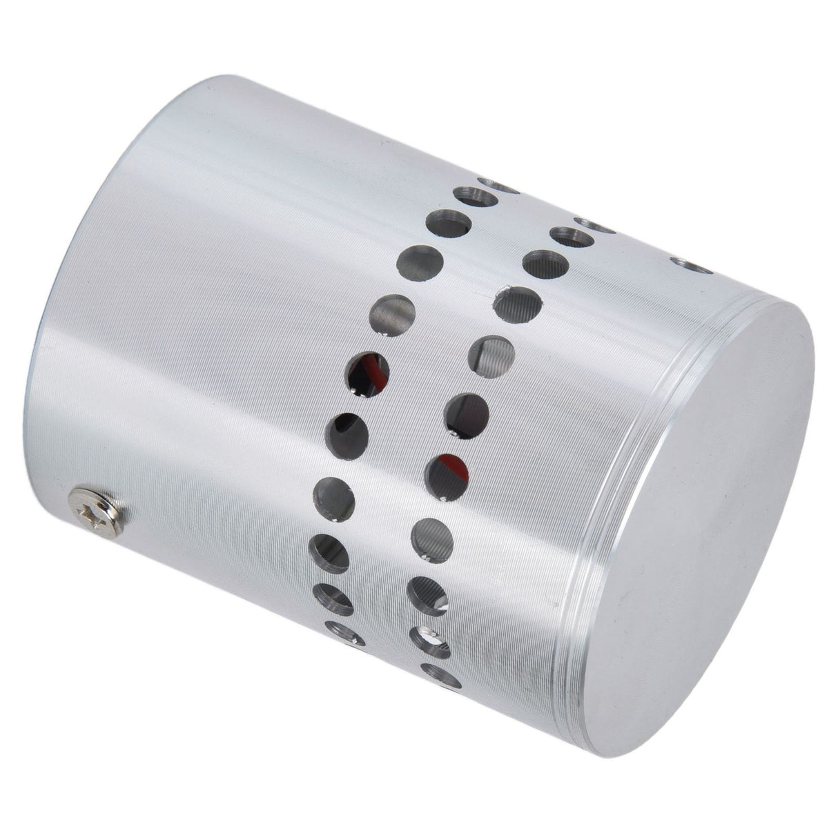LED Aluminum Spiral Hole Wall Light Corrosion Resistance 3W Dimmable Spiral Lamp for Porch Living RoomRed