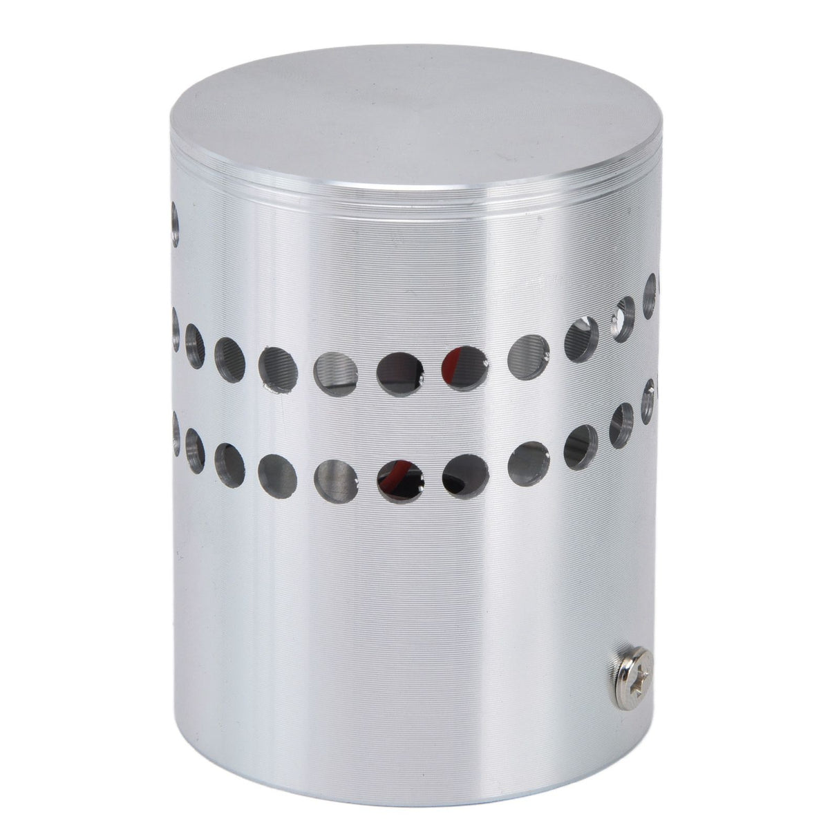 LED Aluminum Spiral Hole Wall Light Corrosion Resistance 3W Dimmable Spiral Lamp for Porch Living RoomRed