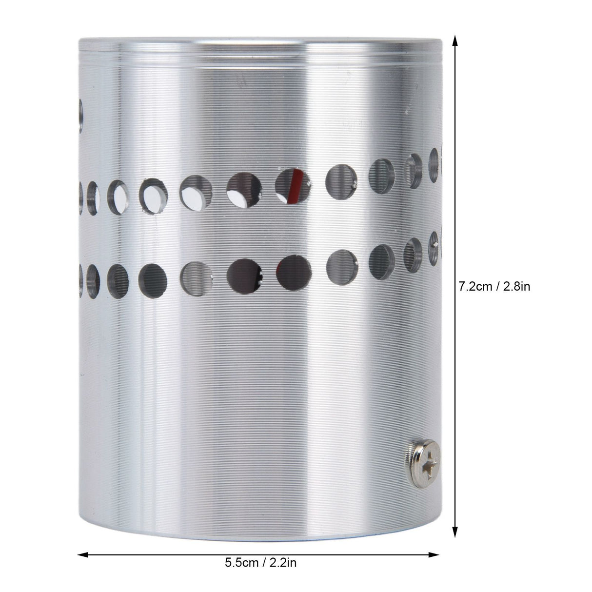 LED Aluminum Spiral Hole Wall Light Corrosion Resistance 3W Dimmable Spiral Lamp for Porch Living RoomRed