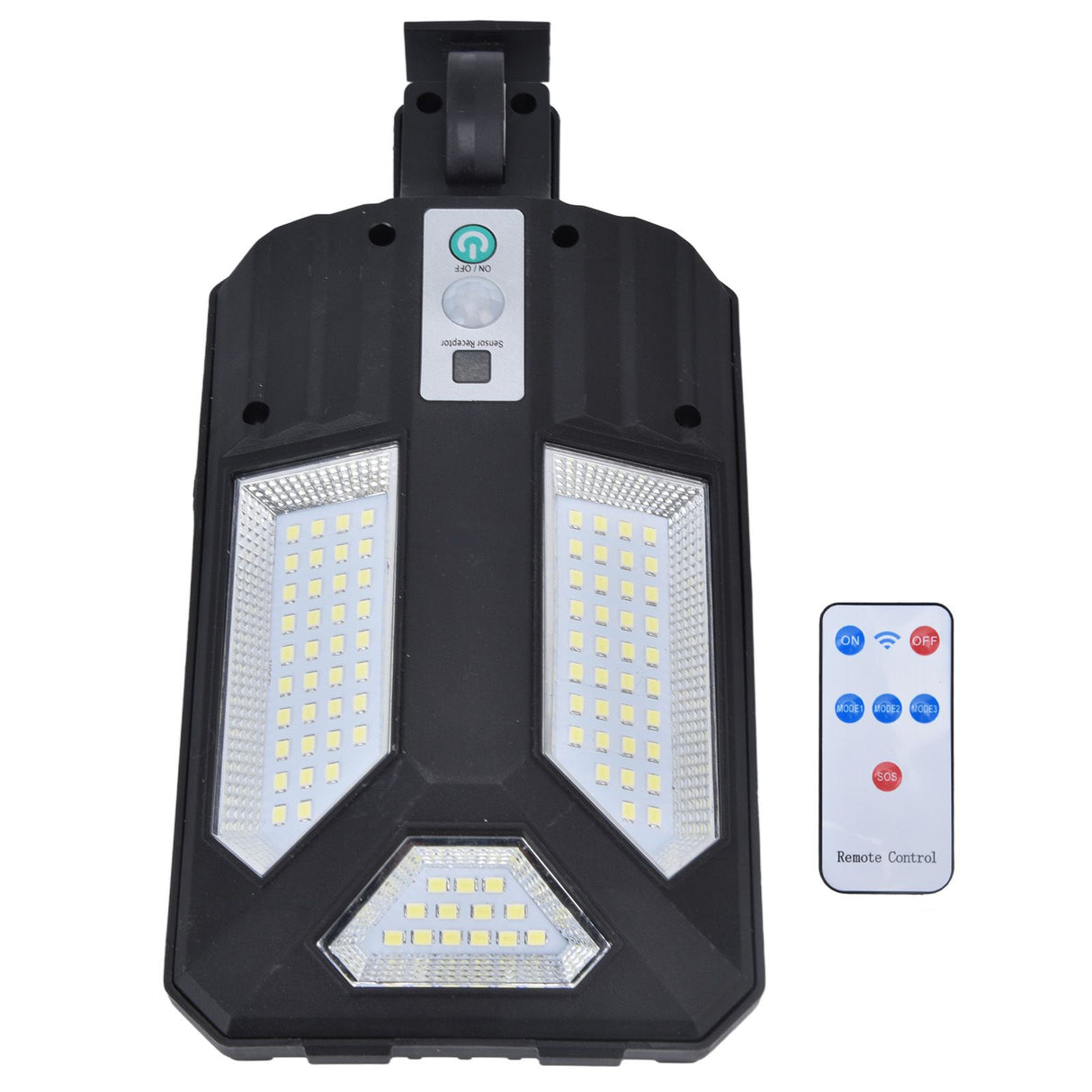 87LED Solar Light Garden Light Motion Sensor Street Lamp IP65 Waterproof Outdoor Wall Lamp with Remote Control for Courtyard