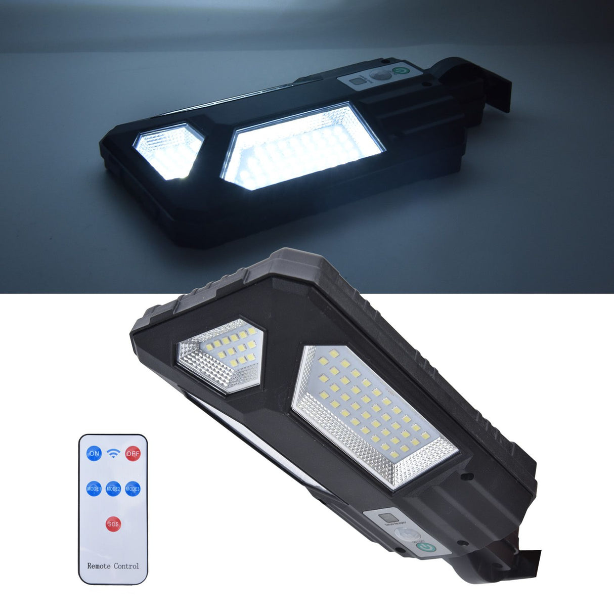 87LED Solar Light Garden Light Motion Sensor Street Lamp IP65 Waterproof Outdoor Wall Lamp with Remote Control for Courtyard