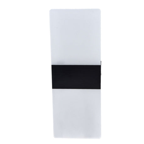 LED Wall Lamp 6W Acrylic Wall Light 360° Luminous High Brightness Preservative Up Down Lights for Bedroom Canteen 90‑265VBlack