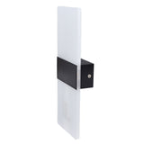 LED Wall Lamp 6W Acrylic Wall Light 360° Luminous High Brightness Preservative Up Down Lights for Bedroom Canteen 90‑265VBlack