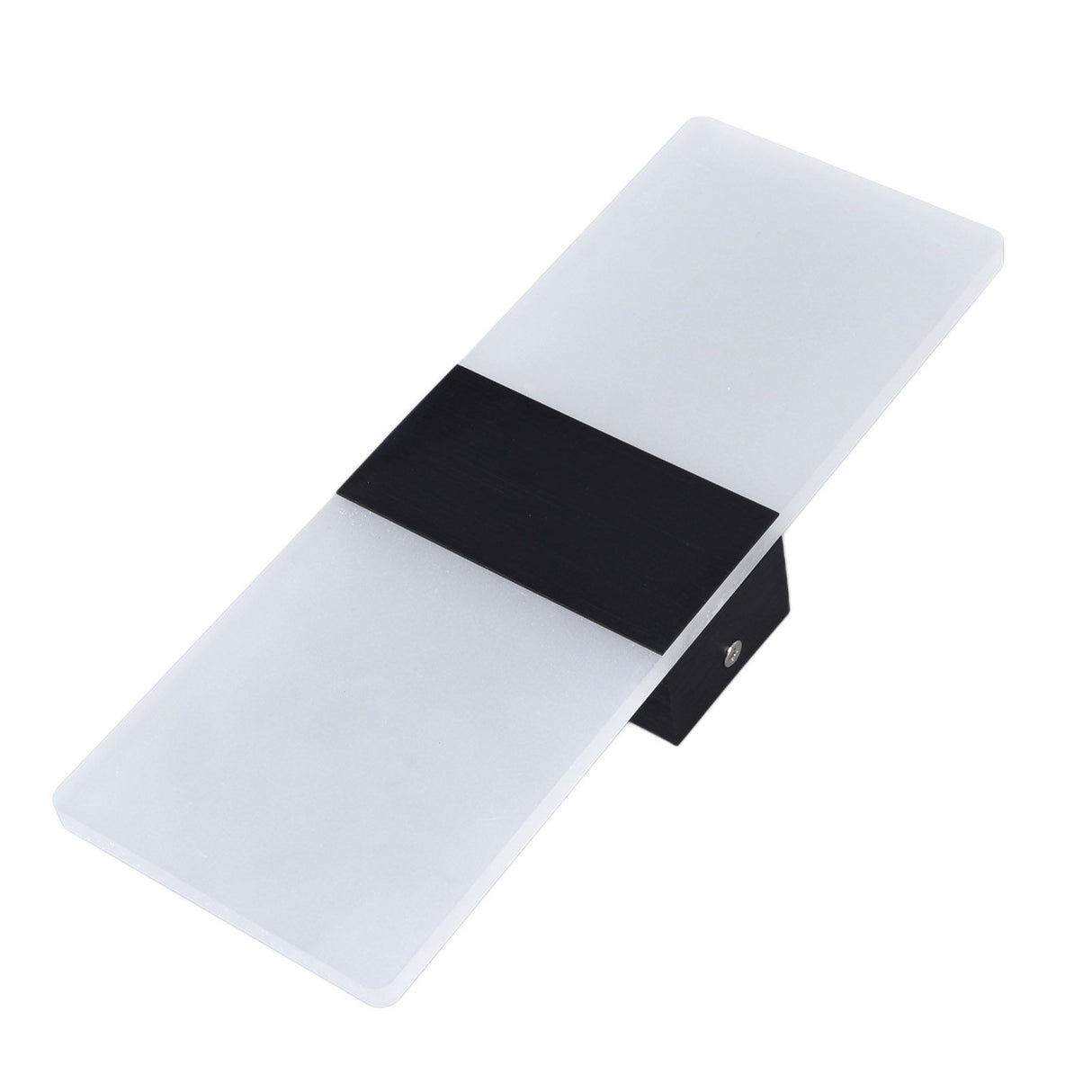 LED Wall Lamp 6W Acrylic Wall Light 360° Luminous High Brightness Preservative Up Down Lights for Bedroom Canteen 90‑265VBlack