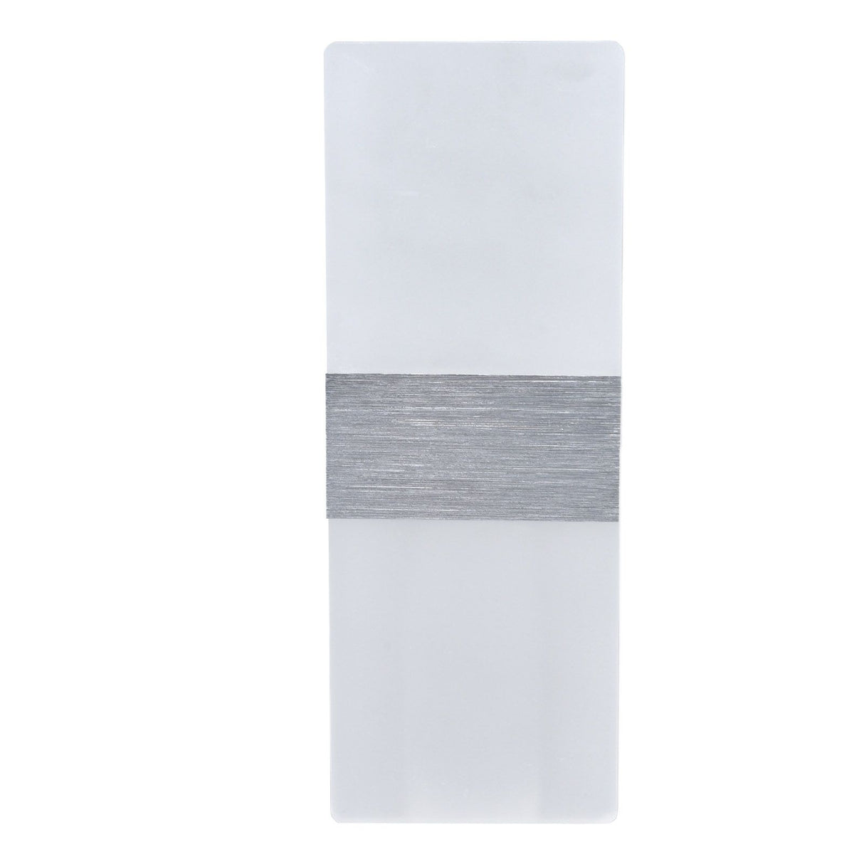 LED Wall Lamp 6W Acrylic Wall Light 360° Luminous High Brightness Preservative Up Down Lights for Bedroom Canteen 90‑265VSilver