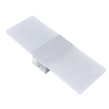 LED Wall Lamp 6W Acrylic Wall Light 360° Luminous High Brightness Preservative Up Down Lights for Bedroom Canteen 90‑265VSilver