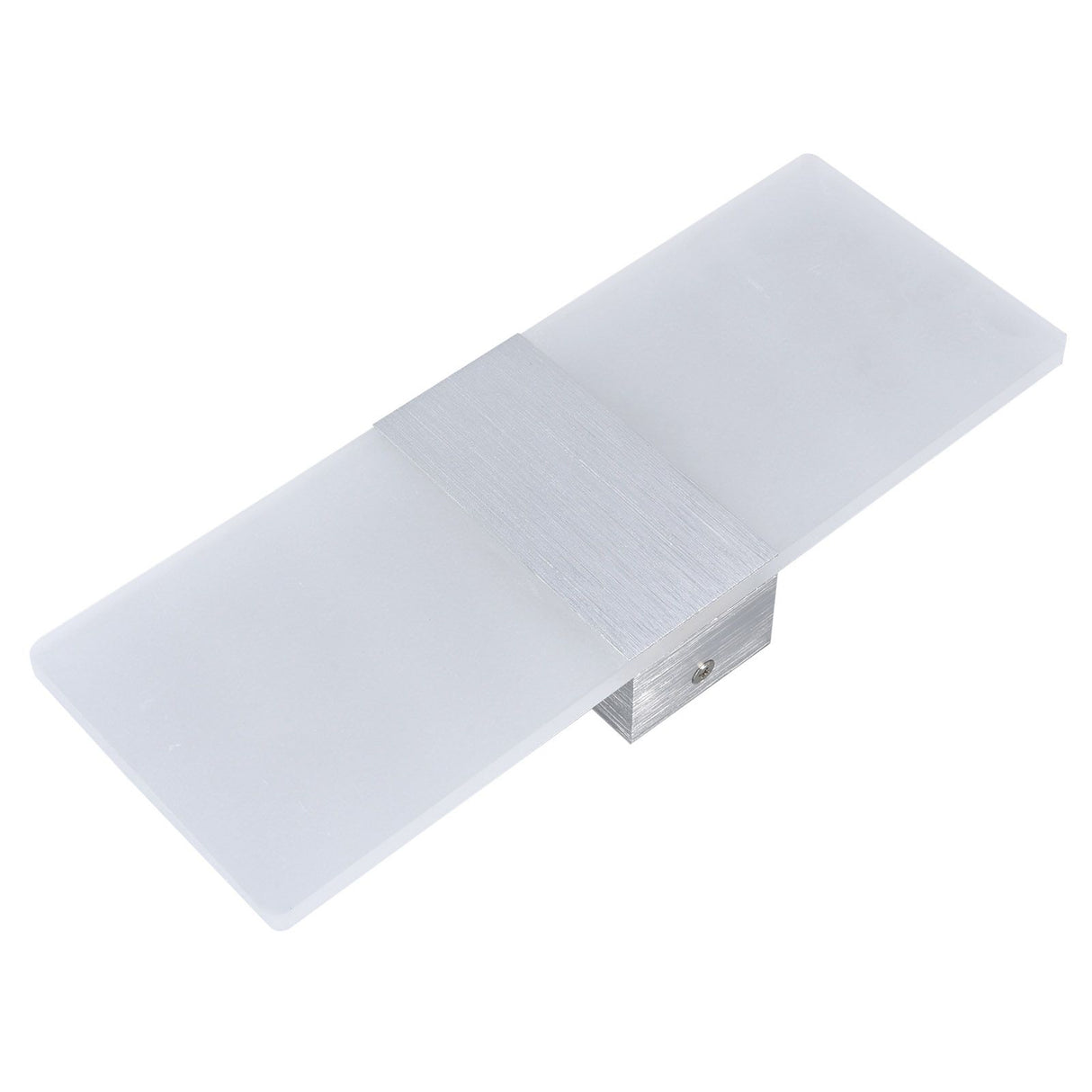 LED Wall Lamp 6W Acrylic Wall Light 360° Luminous High Brightness Preservative Up Down Lights for Bedroom Canteen 90‑265VSilver