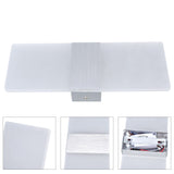 LED Wall Lamp 6W Acrylic Wall Light 360° Luminous High Brightness Preservative Up Down Lights for Bedroom Canteen 90‑265VSilver