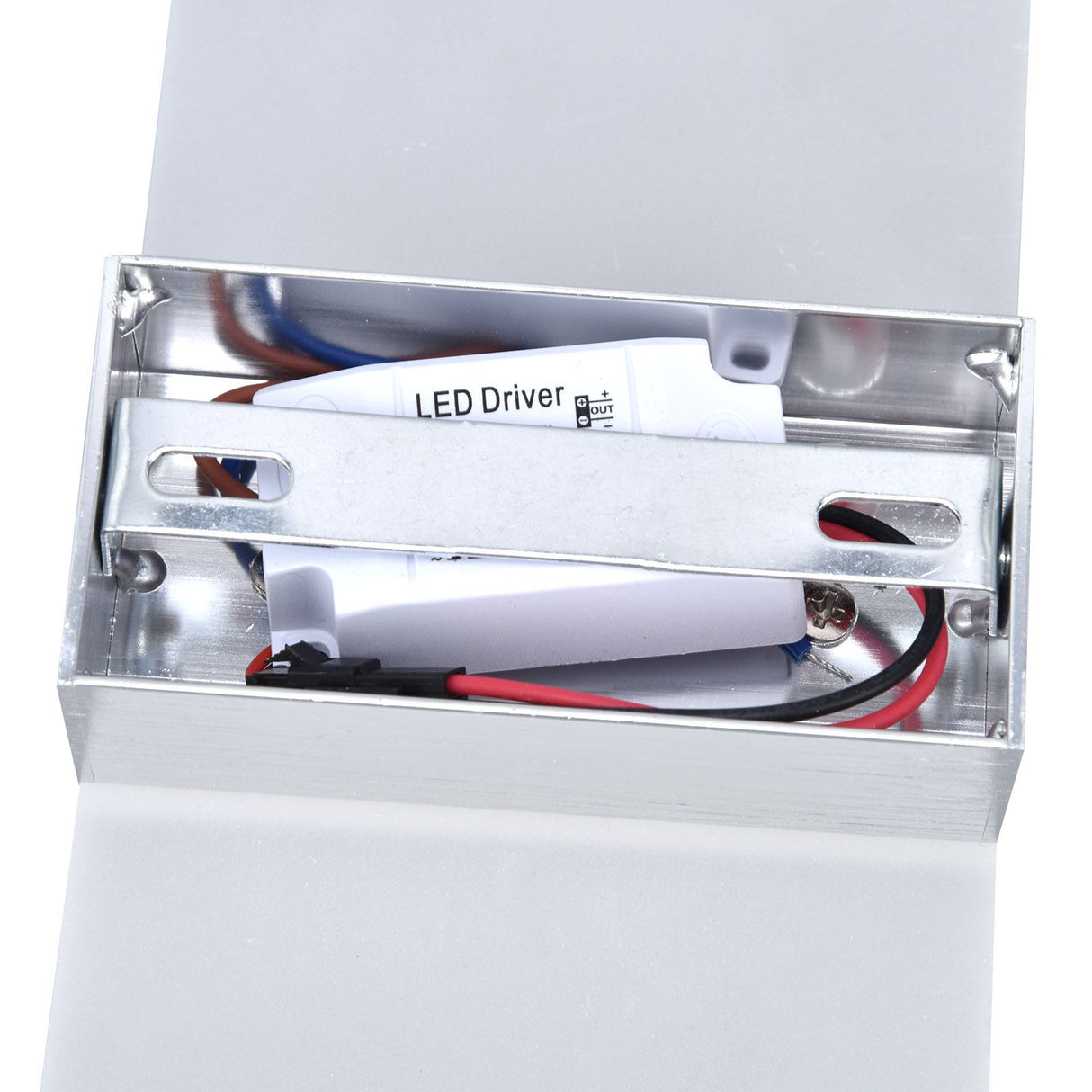 LED Wall Lamp 6W Acrylic Wall Light 360° Luminous High Brightness Preservative Up Down Lights for Bedroom Canteen 90‑265VSilver