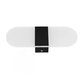LED Wall Light Acrylic 360° Up Down 6W Warm Modern Wall Lamp for Hallway Bedroom Restaurant 90‑265V Black
