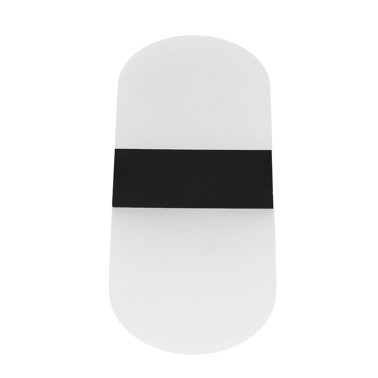 LED Wall Light Acrylic 360° Up Down 6W Warm Modern Wall Lamp for Hallway Bedroom Restaurant 90‑265V Black