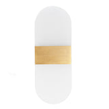 LED Wall Light Acrylic 360° Up Down 6W Warm Modern Wall Lamp for Hallway Bedroom Restaurant 90‑265V Gold