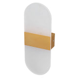 LED Wall Light Acrylic 360° Up Down 6W Warm Modern Wall Lamp for Hallway Bedroom Restaurant 90‑265V Gold