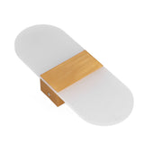LED Wall Light Acrylic 360° Up Down 6W Warm Modern Wall Lamp for Hallway Bedroom Restaurant 90‑265V Gold
