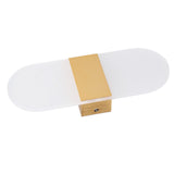 LED Wall Light Acrylic 360° Up Down 6W Warm Modern Wall Lamp for Hallway Bedroom Restaurant 90‑265V Gold