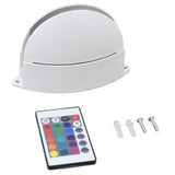 RGB Remote Control Wall Light Fashionable 24 Key High Brightness Semicircle RGB RC Wall Light for Corridor AC85‑265V