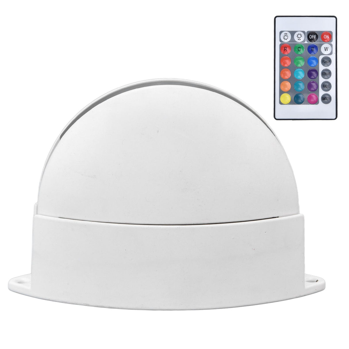 RGB Remote Control Wall Light Fashionable 24 Key High Brightness Semicircle RGB RC Wall Light for Corridor AC85‑265V