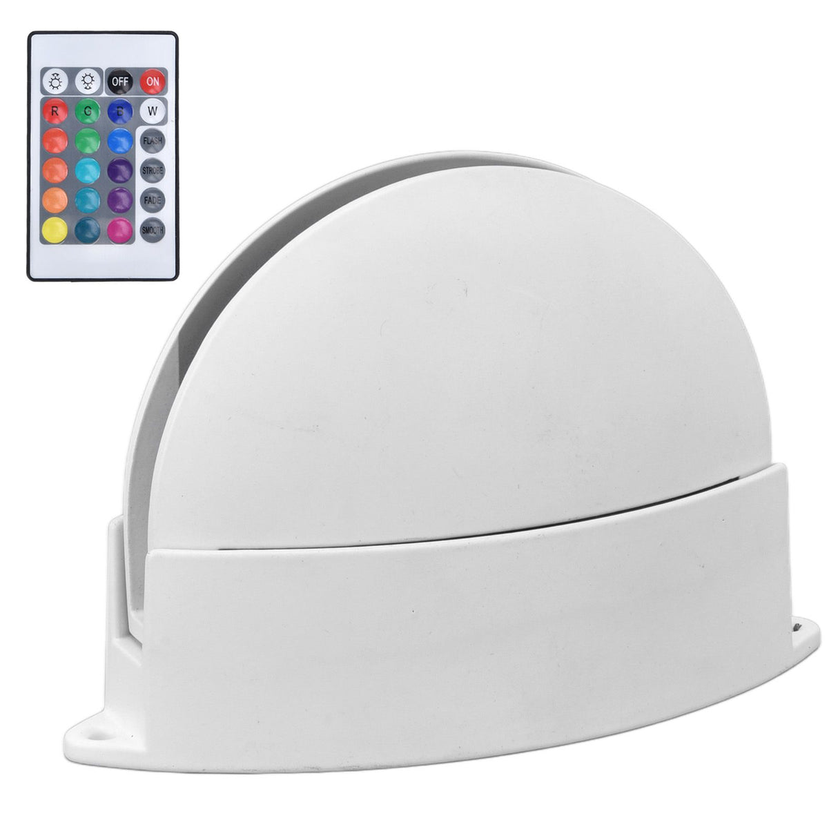 RGB Remote Control Wall Light Fashionable 24 Key High Brightness Semicircle RGB RC Wall Light for Corridor AC85‑265V