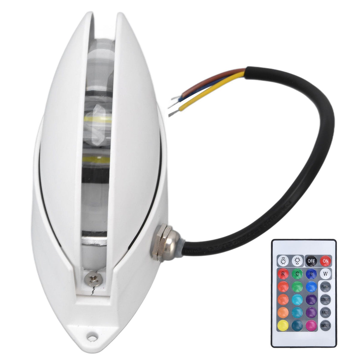 RGB Remote Control Wall Light Fashionable 24 Key High Brightness Semicircle RGB RC Wall Light for Corridor AC85‑265V