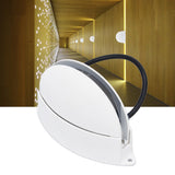 Window Sill Lamp 180° Luminous Semicircular LED Wall Light for Hallway Corridor Living Room AC85‑265V Warm Light