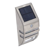 Solar Wall Lamp PIR Human Body Induction High Sensitivity White Light 40LM Stainless Steel Solar Wall Light
