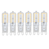 6pcs G9 LED Bulb 5W Transparent Cover 22LED Dimmable G9 Light Bulb for Ceiling Light Wall Light Table Light White Light 220-240V