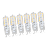 6pcs G9 LED Bulb 5W Transparent Cover 22LED Dimmable G9 Light Bulb for Ceiling Light Wall Light Table Light White Light 220-240V