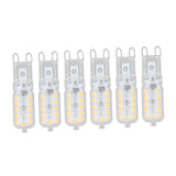 6pcs G9 LED Bulb 5W Transparent Cover 22LED Dimmable G9 Light Bulb for Ceiling Light Wall Light Table Light White Light 220-240V