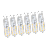 6pcs G9 LED Bulb 5W Transparent Cover 22LED Dimmable G9 Light Bulb for Ceiling Light Wall Light Table Light White Light 220-240V