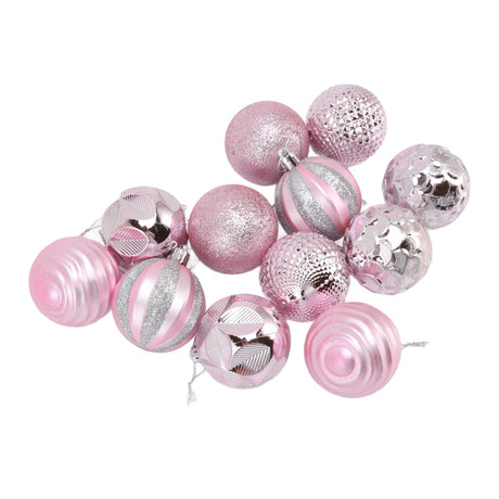 Christmas Tree Balls Ornaments Christmas Tree Decorations for Family Parties Garden Dinners Birthday Parties Pink