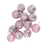 Christmas Tree Balls Ornaments Christmas Tree Decorations for Family Parties Garden Dinners Birthday Parties Pink