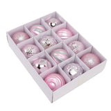 Christmas Tree Balls Ornaments Christmas Tree Decorations for Family Parties Garden Dinners Birthday Parties Pink
