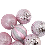 Christmas Tree Balls Ornaments Christmas Tree Decorations for Family Parties Garden Dinners Birthday Parties Pink