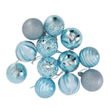 Christmas Tree Balls Ornaments Christmas Tree Decorations for Family Parties Garden Dinners Birthday Parties Blue