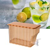 Cold Water Kettle with Faucet PP Sealed Preservation Refrigerator Cold Kettle For Fruit Tea Flower Tea Milk Tea Water Orange