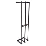 Bathroom Wall Towel Rack Wall Mounted 3 Bars Aluminum Alloy Rolled Towel Holder for Rolled Towels Black