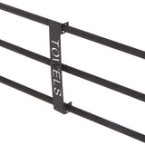 Bathroom Wall Towel Rack Wall Mounted 3 Bars Aluminum Alloy Rolled Towel Holder for Rolled Towels Black