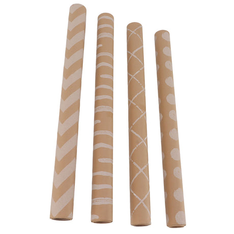 Wrapping Paper Set Multipurpose Environmentally Friendly Kraft Wrapping Paper Rolls with Tags for Birthday Wedding Gift