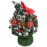 Artificial Christmas Tree Mini Exquisite Cute Bright Colors Desktop Innovative Christmas Tree OrnamentsRed