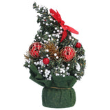 Artificial Christmas Tree Mini Exquisite Cute Bright Colors Desktop Innovative Christmas Tree OrnamentsRed