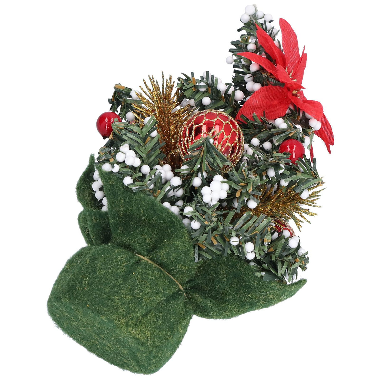 Artificial Christmas Tree Mini Exquisite Cute Bright Colors Desktop Innovative Christmas Tree OrnamentsRed