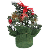 Artificial Christmas Tree Mini Exquisite Cute Bright Colors Desktop Innovative Christmas Tree OrnamentsRed
